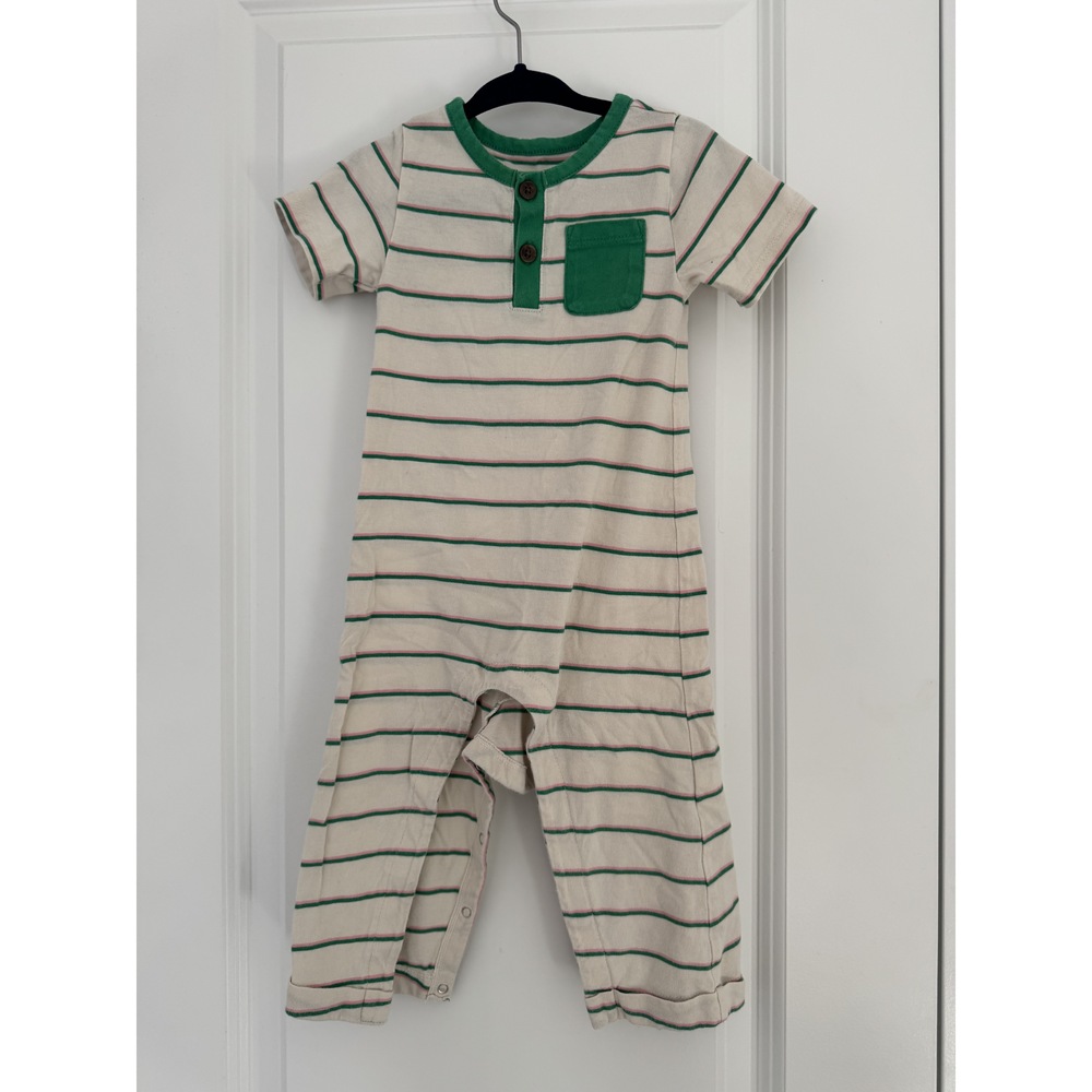 Old Navy Striped Short Sleeve Jumpsuit Size 18-24mo
